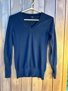 Boutique Jacob Black 100% Cotton V-Neck Sweater Small P/S | Archival 90s